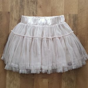Rose Bowl Saloon Girls‎ Tulle Cream Skirt Size Medium